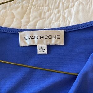 Evan Picone Vibrant Blue Blouse